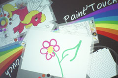 Dessins et coloriages sur unité tactile